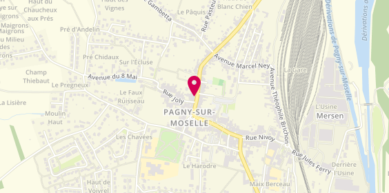 Plan de Daniel Clavel, 3 Bis Rue des Aulnois, 54530 Pagny-sur-Moselle