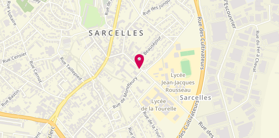 Plan de Garage de la Tourelle, 36 Rue Bauves, 95200 Sarcelles