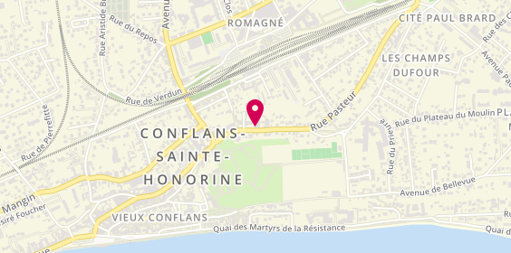Plan de Agents Fiat, 19 Rue Pasteur, 78700 Conflans-Sainte-Honorine