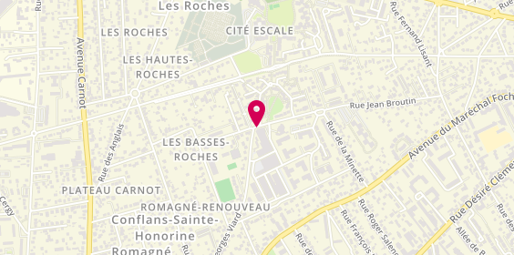 Plan de Citroen Automobiles du Renouveau, 61 Rue Jean Broutin, 78700 Conflans-Sainte-Honorine