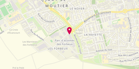 Plan de Agent Peugeot, 1 Rue Denis Papin, 95280 Jouy-le-Moutier