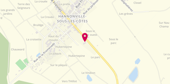Plan de Carrosserie des Cotes, 22 Rue de Thillot, 55210 Hannonville-sous-les-Côtes