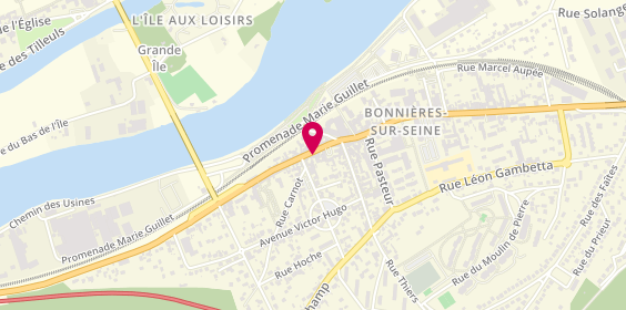 Plan de Bonnières Pièces Auto, 19 Rue Marcel Sembat, 78270 Bonnières-sur-Seine