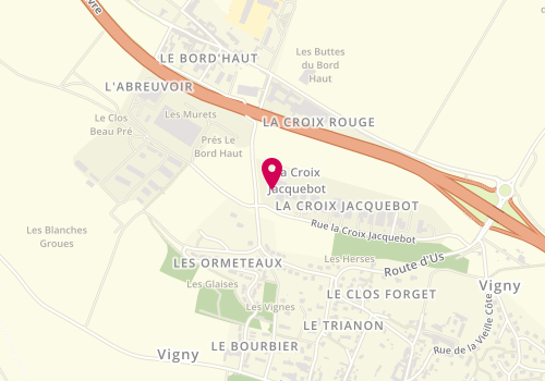Plan de Vigny Automobiles, Lotissement 23 28 Rue Croix Jacquebot, 95450 Vigny