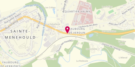 Plan de AD Carrosserie et Garage Expert PILLARD ET FILS, 30 Route de Verdun, 51800 Sainte-Menehould