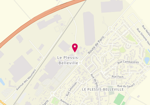 Plan de RDV Pneus, 2 Bis Rue Malnoury, 60330 Le Plessis-Belleville
