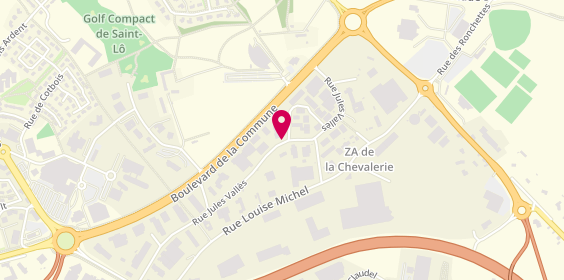 Plan de First Stop, Zone Artisanale Chevalerie 402 Rue Jules Vallés, 50000 Saint-Lô