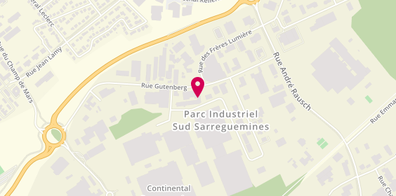 Plan de Top Garage Sarreguemines, 6 Rue Gutenberg, 57200 Sarreguemines