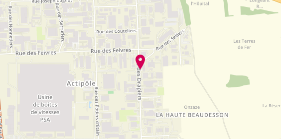 Plan de Garage de la Feltière, Zone Artisanale Chênes Verts 10 Rue Drapiers, 57070 Metz