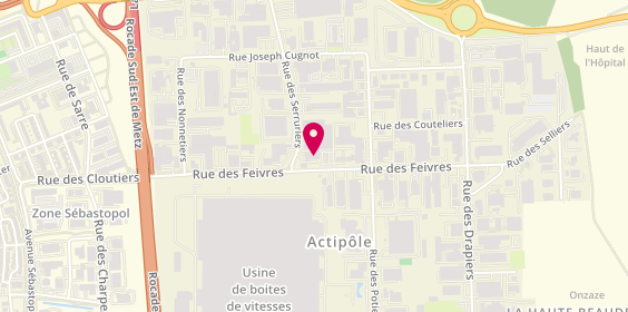 Plan de Agent Citroen, 16 Rue des Serruriers, 57070 Metz