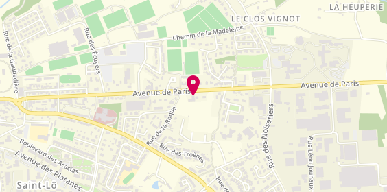 Plan de Leconte Automobiles, 834 avenue de Paris, 50000 Saint-Lô