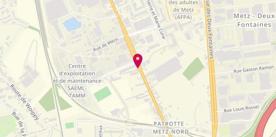 Plan de SAS Ancy Automobiles, 124 avenue de Thionville, 57050 Metz
