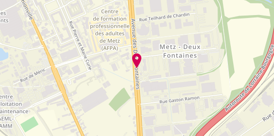 Plan de Côté Route, 55 Avenue 2 Fontaines, 57050 Metz