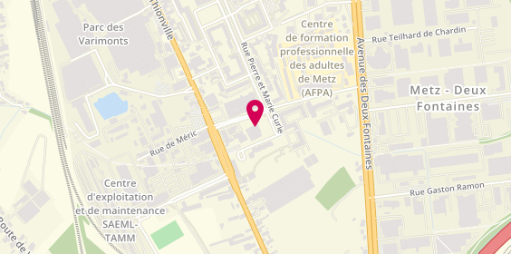 Plan de Car Avenue, 9 Rue Pierre Boileau, 57050 Metz