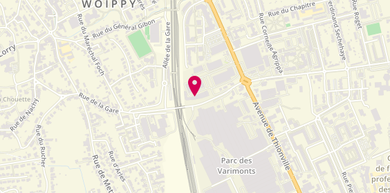 Plan de PRO PARE-BRISE Metz, 46-48 avenue de Thionville, 57140 Woippy