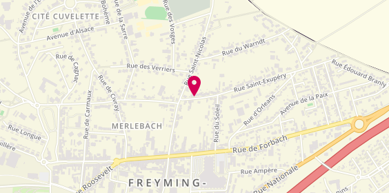 Plan de Auto Gsd, 5 Rue Saint Exupéry, 57800 Freyming-Merlebach