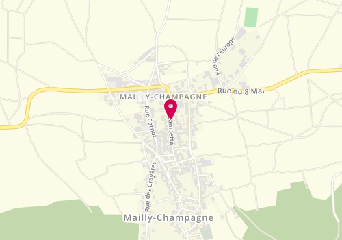 Plan de Garage de Mailly Champagne, 11 Rue Gambetta, 51500 Mailly-Champagne