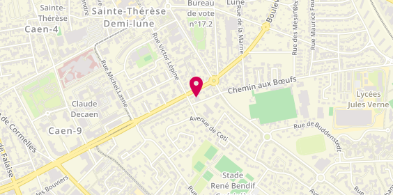 Plan de Garage Sainte Therese, 130 Boulevard Raymond Poincaré, 14000 Caen