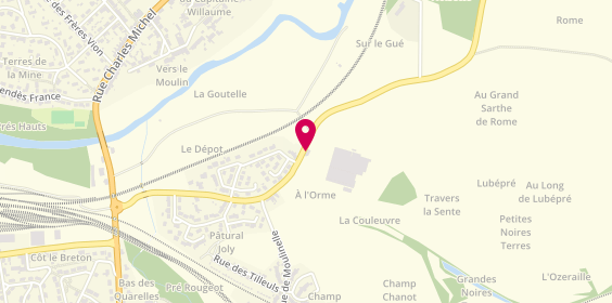 Plan de De la Ruine au Carrosse, 10 Route de Tichemont, 54800 Jarny