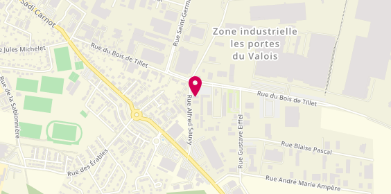 Plan de Gef'auto, Rue du Bois de Tillet, 60800 Crépy-en-Valois