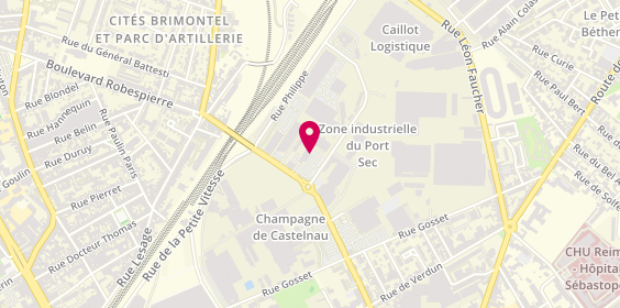 Plan de Garage Guiardel & Fils Renault, 78 Rue du Dr Lemoine, 51100 Reims
