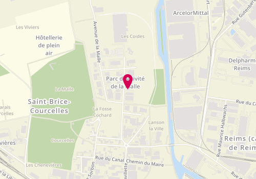 Plan de RVU Reims Véhicules Utilitaires, 14 avenue des Coïdes, 51370 Saint-Brice-Courcelles