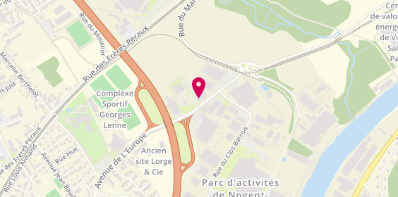 Plan de Mondial Pare-Brise, 3 Rue du Marais Sec, 60180 Nogent-sur-Oise