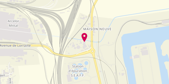 Plan de Axion Pneus, 22 Route de Metz, 57190 Florange
