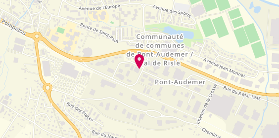 Plan de Automobiles Martin, Rue de Lattre de Tassigny, 27500 Pont-Audemer