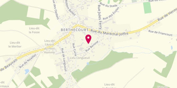 Plan de Bertine Auto, 175 Rue Bertine, 60370 Berthecourt