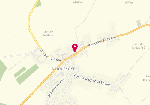 Plan de SARL Garage de la Poste, 145 Route de Beauvais, 60390 La Houssoye