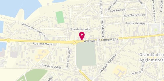 Plan de Euromaster, 60 Avenue de Compiegne, 02200 Soissons
