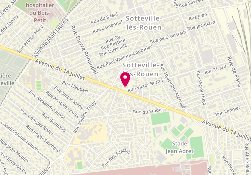 Plan de Peugeot, 92 avenue du 14 Juillet, 76300 Sotteville-lès-Rouen