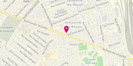 Plan de Peugeot, 92 avenue du 14 Juillet, 76300 Sotteville-lès-Rouen