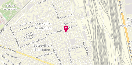 Plan de Carrosserie Bertel, 355 Rue Victor Hugo, 76300 Sotteville-lès-Rouen
