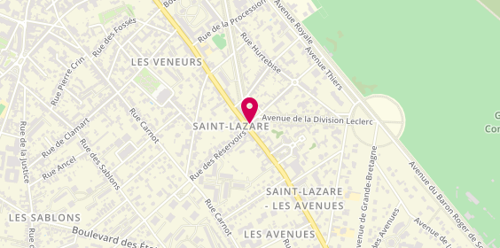 Plan de GARAGE SALIN - Renault - Service, 23 Rue Saint-Lazare, 60200 Compiègne