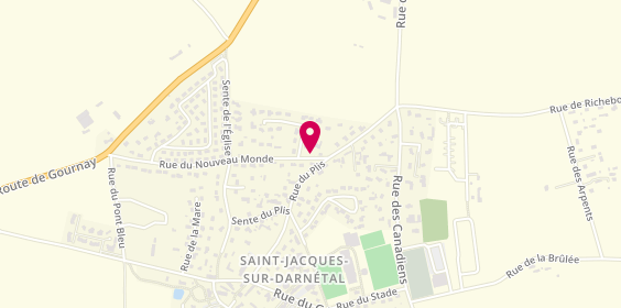 Plan de Garage Jacquet, 265 Rue du Nouveau Monde, 76160 Saint-Jacques-sur-Darnétal