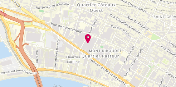 Plan de Stellantis & You Rouen, 144 avenue du Mont Riboudet, 76000 Rouen