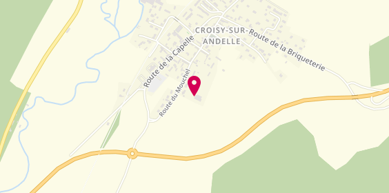 Plan de 100% Pneu Croisy Sur Andelle, 21 Route du Mouchel, 76780 Croisy-sur-Andelle