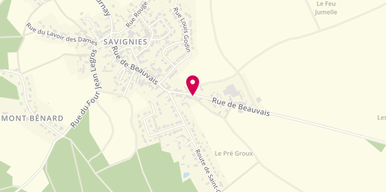 Plan de Garage de Savignies, 22 Rue Beauvais, 60650 Savignies