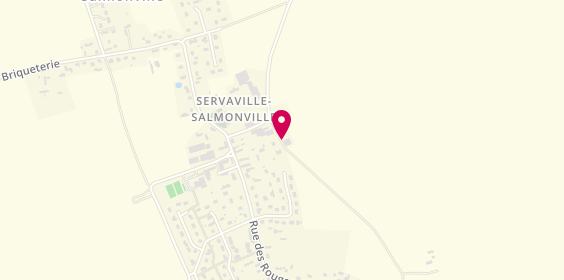 Plan de Gd auto services, 656 Chemin Vert, 76116 Servaville-Salmonville