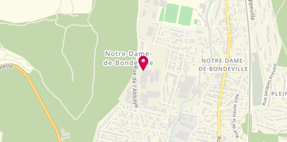 Plan de Loriot Automobile Rouen- Notre Dame de Bondeville, 12 Rue de l'Abbaye, 76960 Notre-Dame-de-Bondeville