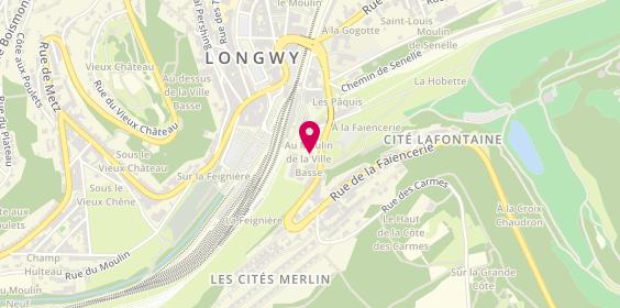 Plan de Toyota Longwy - Hess Automobile, 4 Rue de la Faïencerie, 54400 Longwy