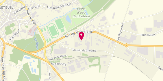 Plan de Sjp Auto, 30 Rue de Montdidier, 60120 Breteuil