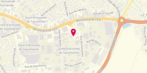 Plan de Nissan Cherbourg - Groupe Dessoude, 124 Rue des Pommiers, 50110 Cherbourg-en-Cotentin