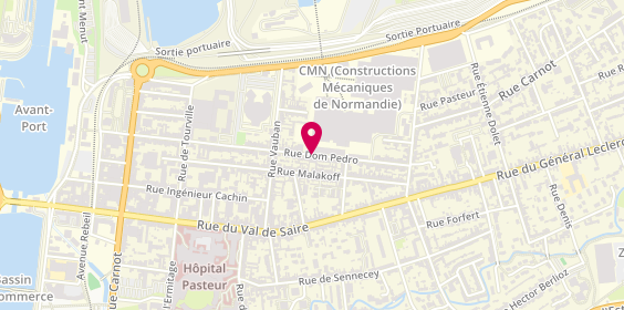 Plan de Garage Tardif, 102 Rue Dom Pedro, 50100 Cherbourg-en-Cotentin