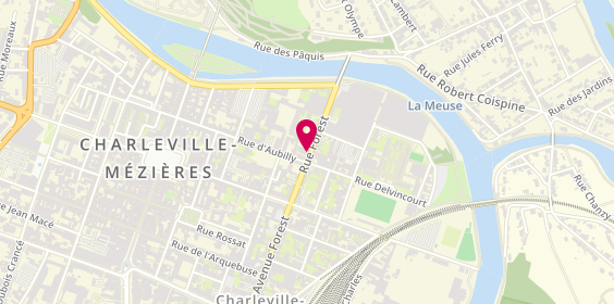 Plan de Relais de Gonzague, 63 Rue Forest, 08000 Charleville-Mézières