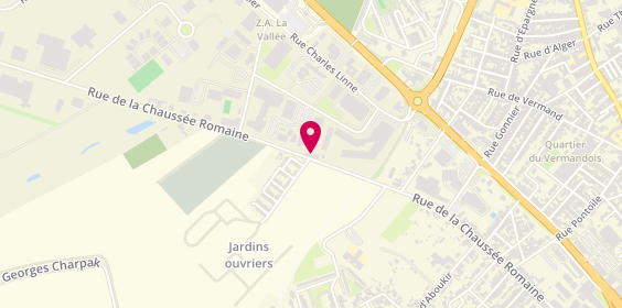 Plan de Carrosserie Rudolph, 110 Rue de la Chau. Romaine, 02100 Saint-Quentin