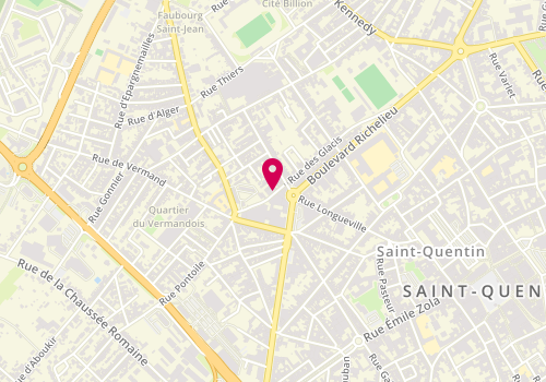 Plan de Gp Auto, 82 Rue des Glacis, 02100 Saint-Quentin