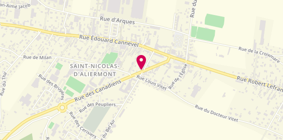 Plan de Garage Bellamy, 198 Rue des Canadiens, 76510 Saint-Nicolas-d'Aliermont